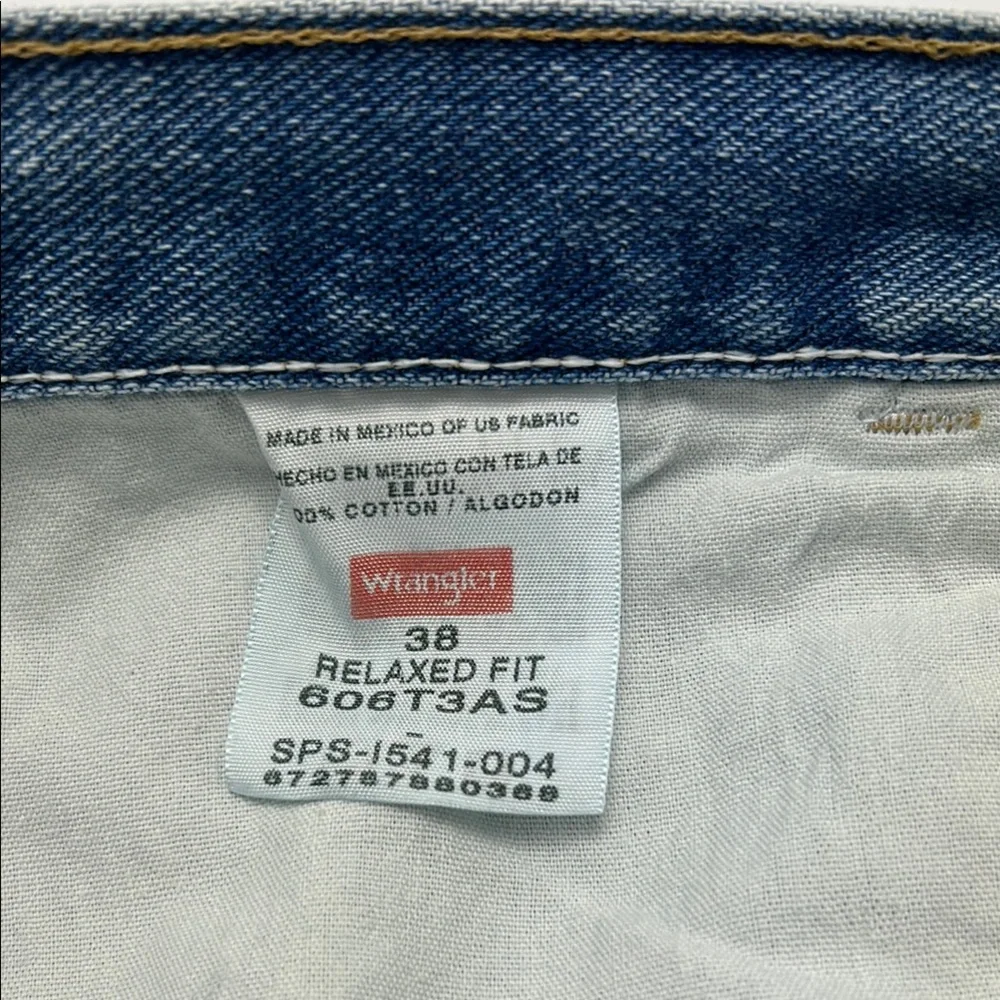 Wrangler Originals Men's Blue Jean Shorts 38 Waist Relaxed Fit Denim Button Zip